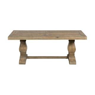 Martin Svensson Home Napa 50 in. Reclaimed Wood Top Coffee Table with Pedestal Base 860124 - The ... | The Home Depot