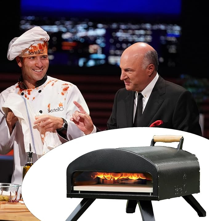 Bertello Outdoor Pizza Oven Black + Pizza Peel Combo. Wood Fire Portable Brick Oven - Portable Pi... | Amazon (US)