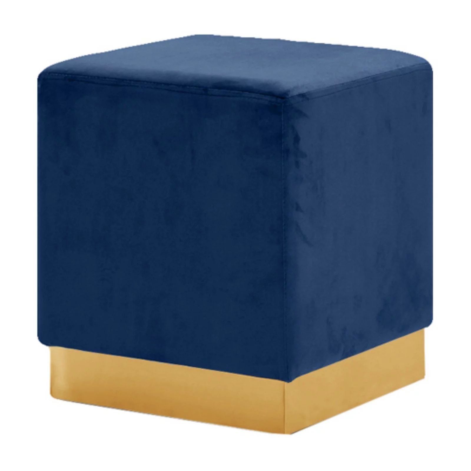 Meridian Furniture Inc Jax Square Upholstered Ottoman/Stool | Walmart (US)