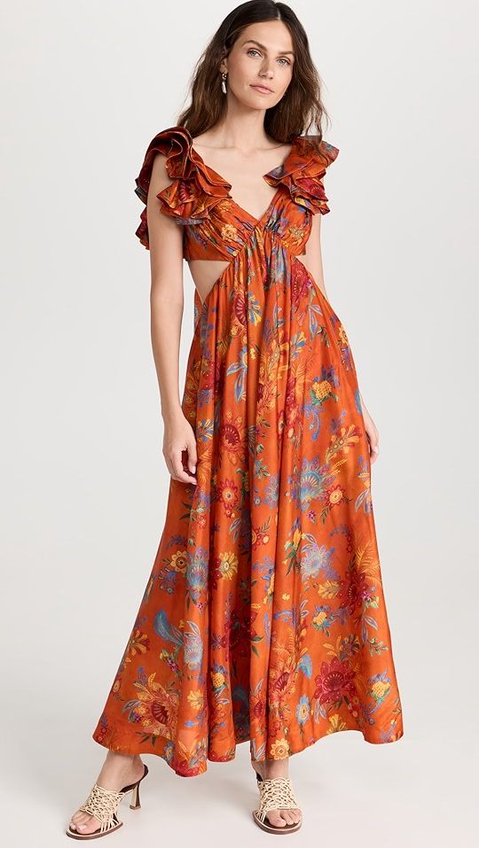 Ginger Frill Midi Dress | Shopbop