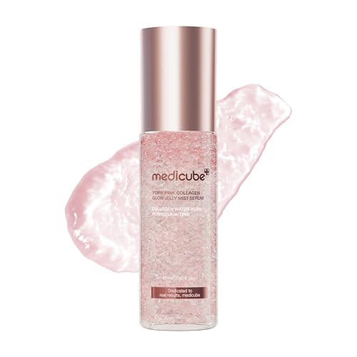 medicube Jelly Mist Serum with Pink PDRN Collagen | Dual-Texture Glow Spray with Niacinamide, Glutathione, Ceramide, Hyaluronic Acid | for Hydration, Radiance, Plump-Looking Skin | 2.02 fl.oz | Amazon (US)
