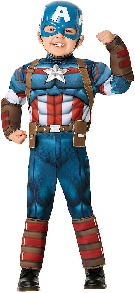 Spirit Halloween Avengers Toddler Captain America Costume, Officially Licensed, Muscle Suit & Hal... | Amazon (US)