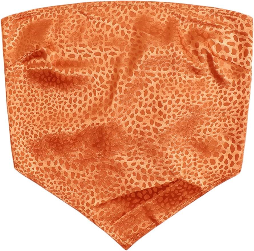 SOLY HUX Women's Tribal Print Spaghetti Strap Tie Back Bandana Cami Crop Top | Amazon (US)