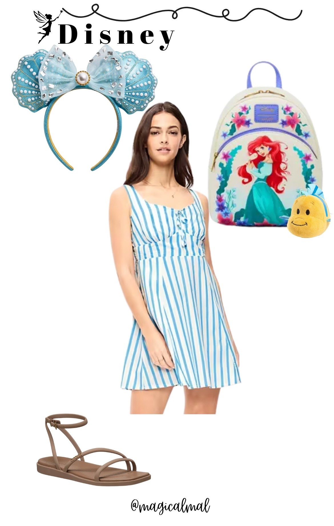 Disney outfit idea. Disney summer. Little mermaid outfit. #oldnavy