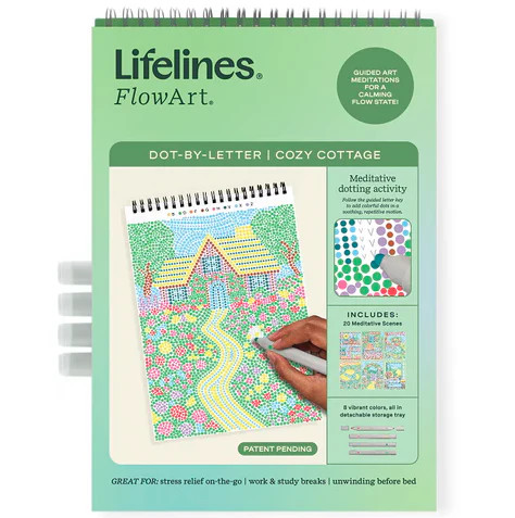 LifeLines FlowArt Dot-By-Letter - Cozy Cottage | Safari LTD