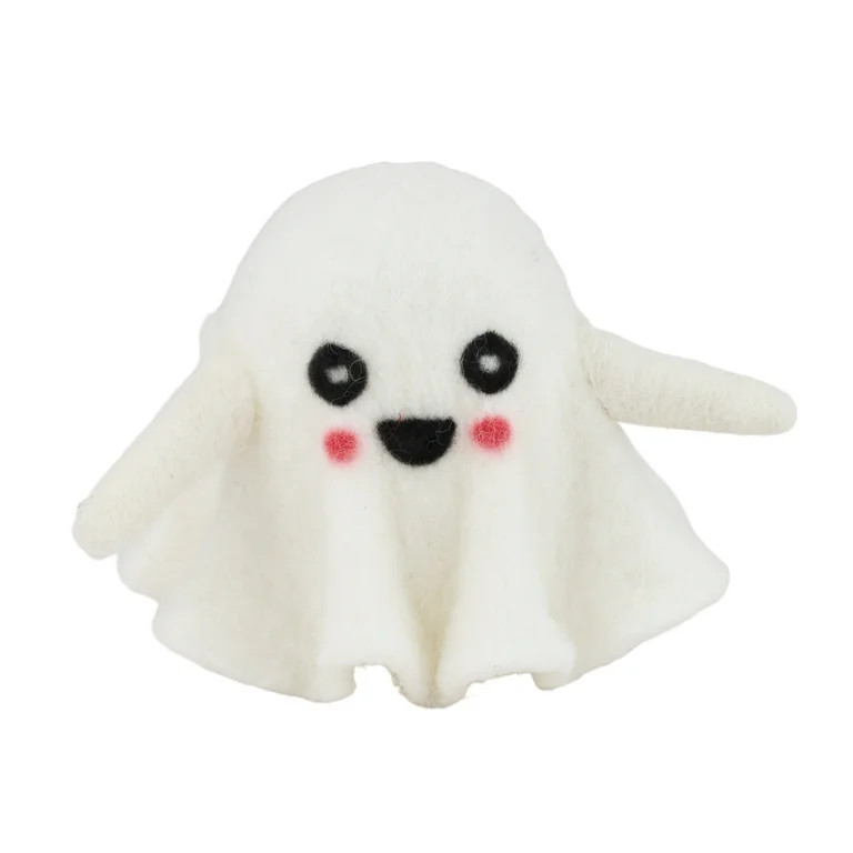 Halloween White Ghost Felt Figurine, by Way To Celebrate | Walmart (US)