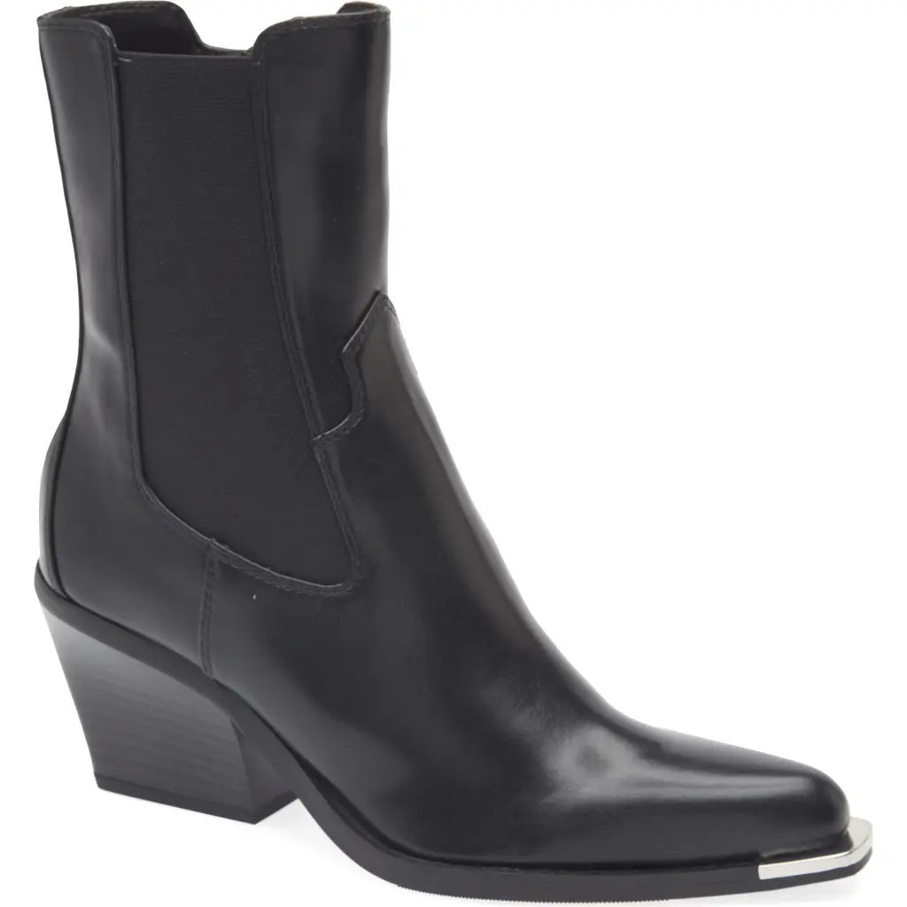 Open Edit Braxton Western Boot in Black at Nordstrom, Size 11 | Nordstrom