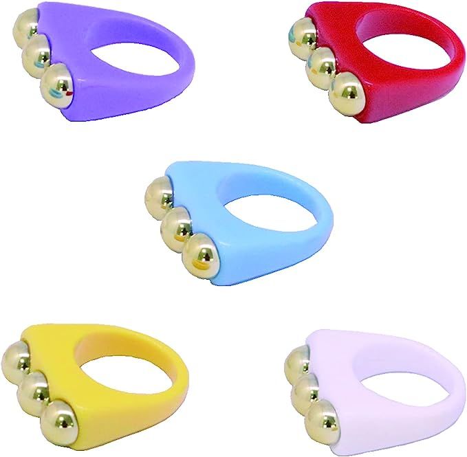 Colorful Chunky Resin Rings For Women Girls Children Y2K Rings Acrylic Rings Plastic Rings Trendy... | Amazon (US)