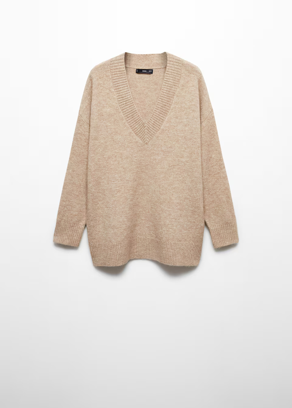 Oversized v-neck sweater -  Women | Mango USA | MANGO (US)