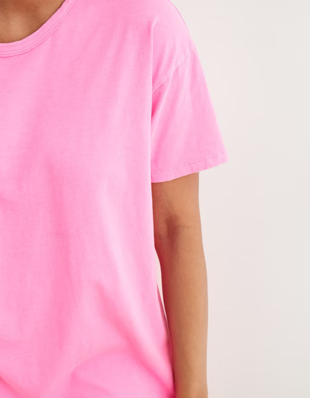 Aerie Boyfriend Distressed Oversized T-Shirt | American Eagle Outfitters (US & CA)