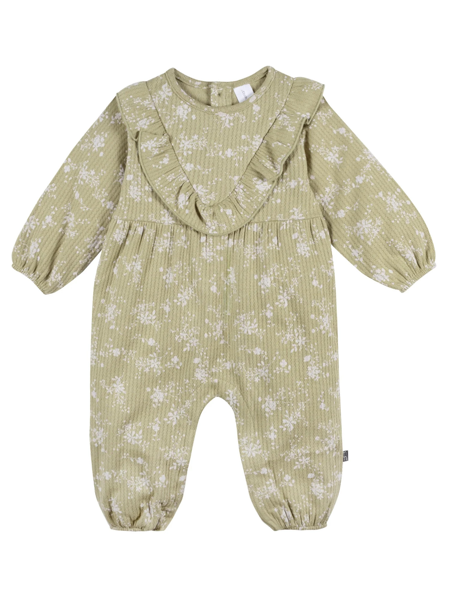 Modern Moments by Gerber Baby Girl Ruffle Romper, Sizes 0/3 Months - 24 Months | Walmart (US)