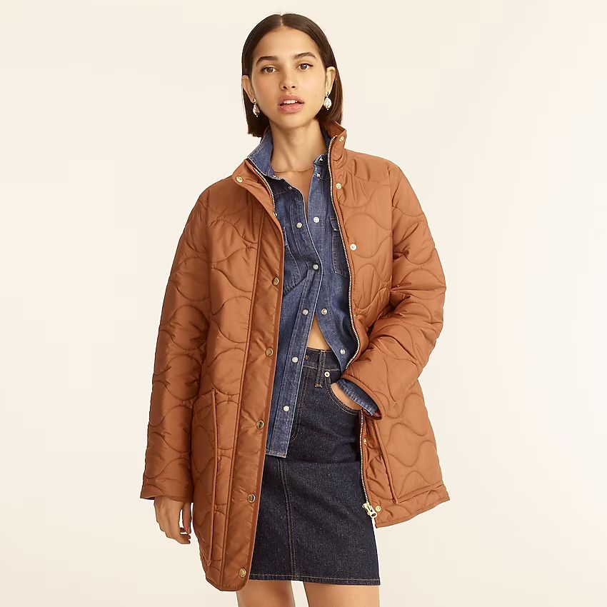 Petite Quilted cocoon puffer with PrimaLoft® | J.Crew US