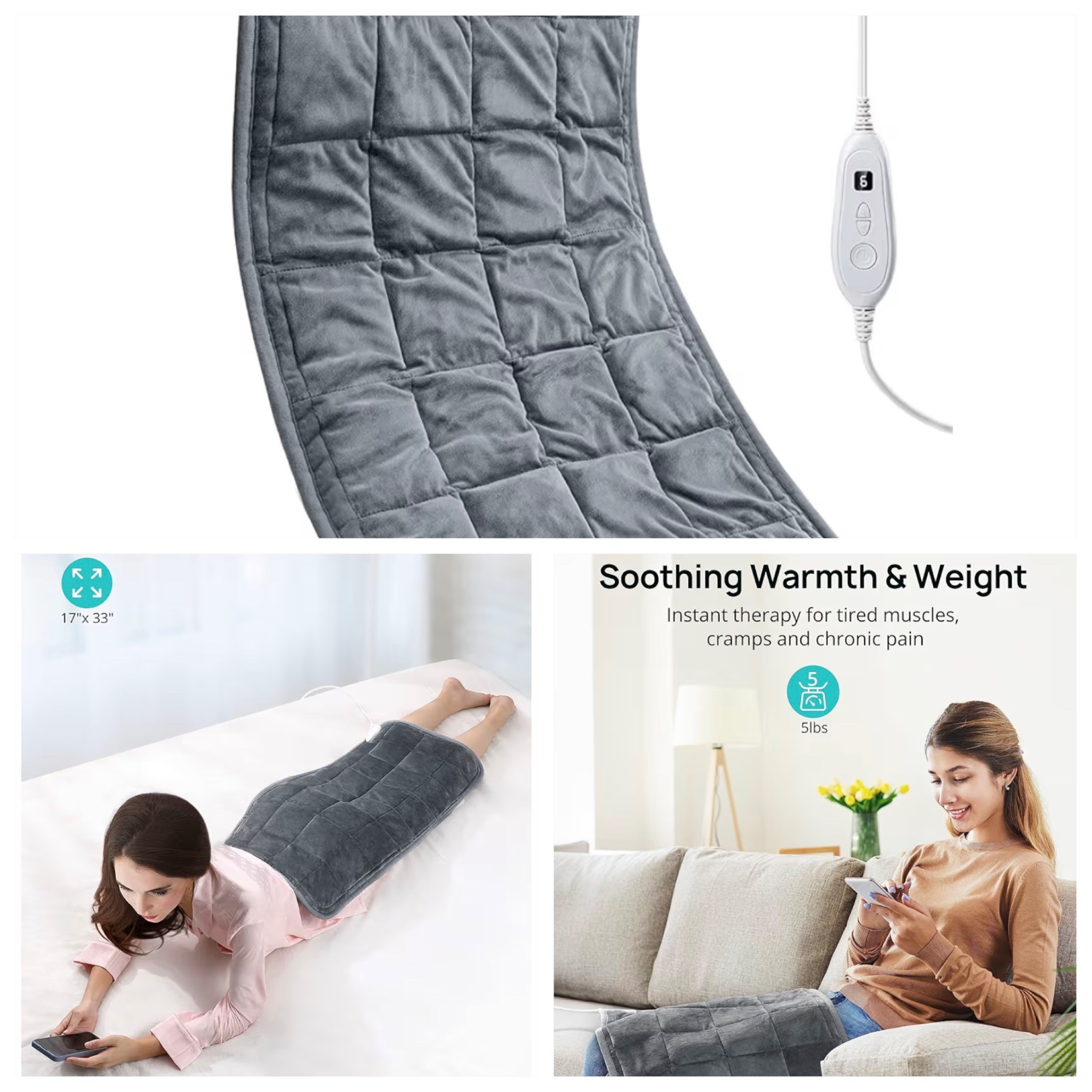 Ok this heated weighted pad is the PERFECT gift for anyone. Love this! 

#LTKGiftGuide #LTKHoliday #LTKHome