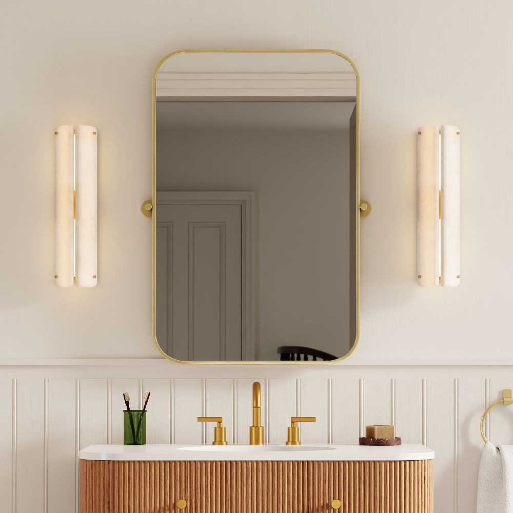 Hugo Alabaster Sconce (18") | West Elm (US)