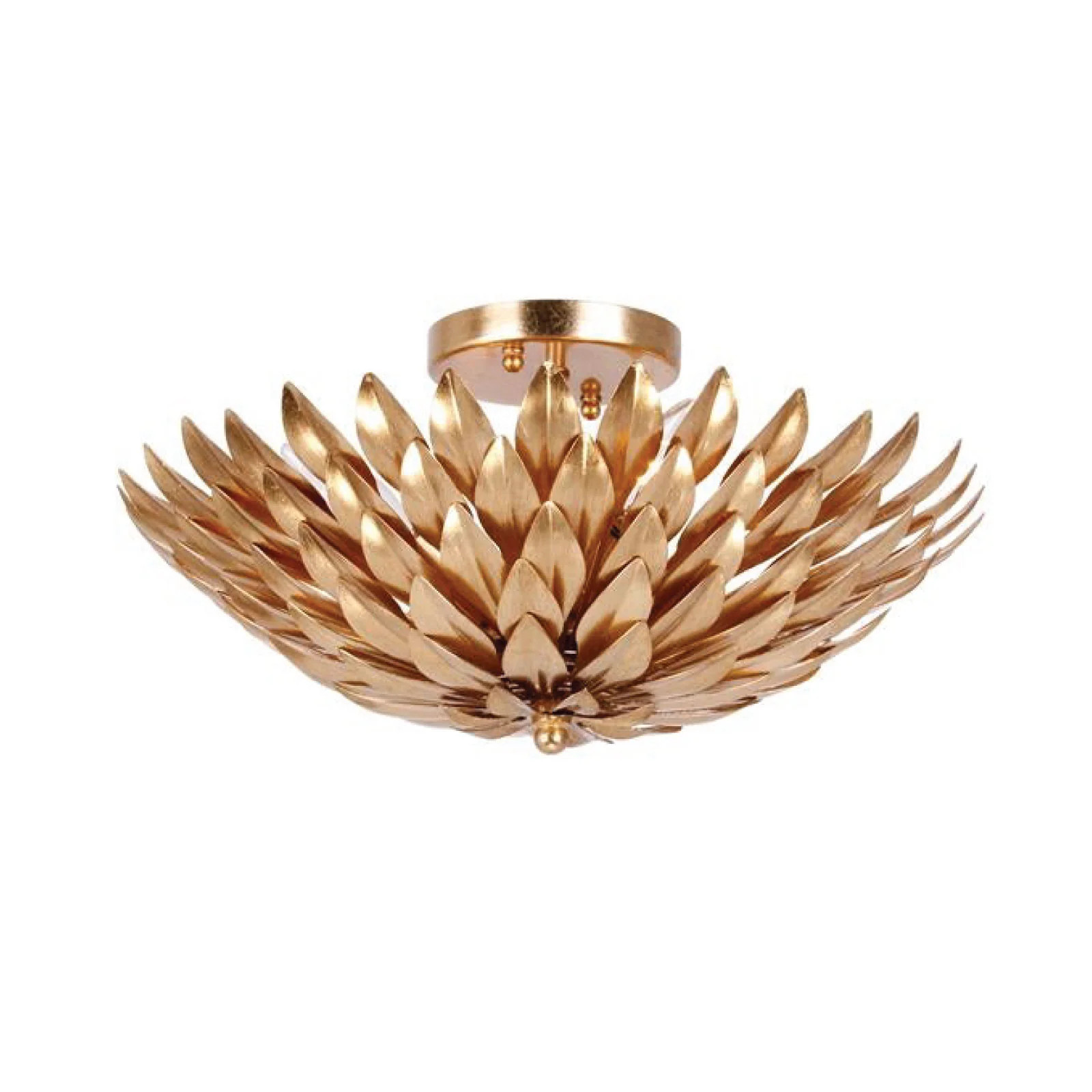 Petal Flush Mount in Gold | Brooke and Lou