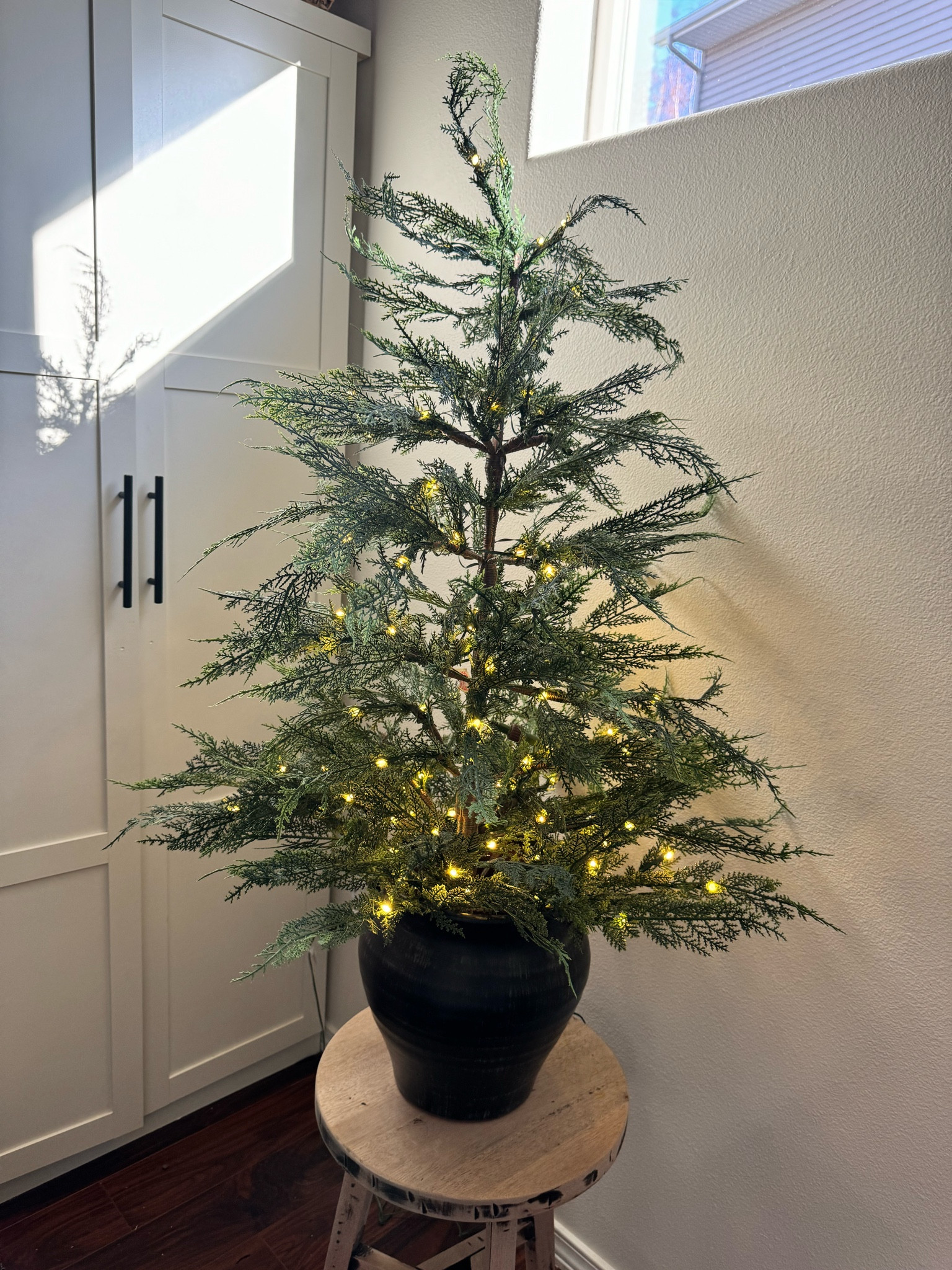 Ahhh Walmart has done it again! Crate and Barrel Christmas Tree dupe! #christmastree #crateandbarrel #walmartfinds 

#LTKhome #LTKstyletip #LTKSeasonal