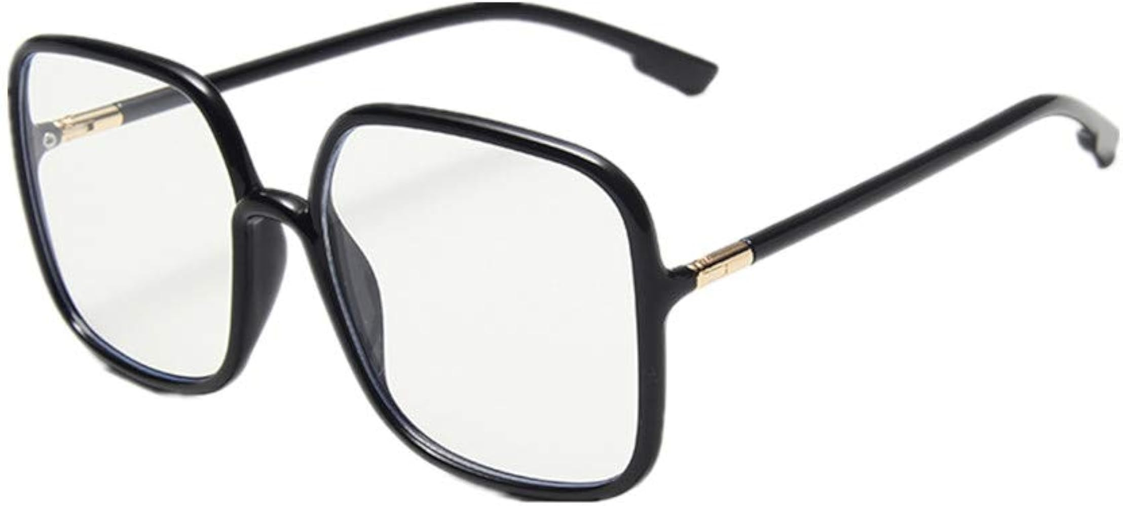 Shiratori Woman's New Retro Blue Light Blocking Glasses Big frame Nerd Eyeglasses Frame Anti Blue... | Amazon (US)