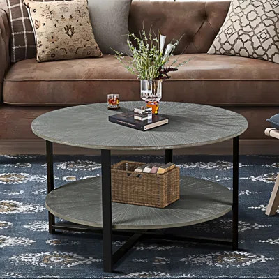 Round Coffee Table With Shelf | Wayfair North America