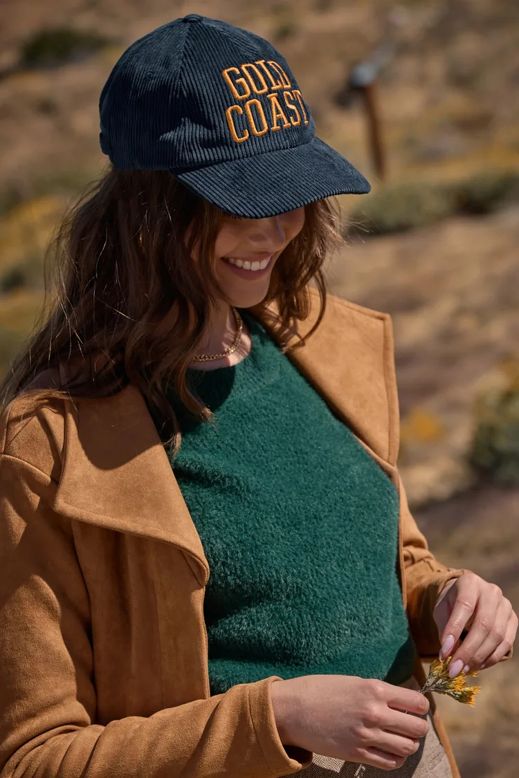 Gold Coast Navy Blue Corduroy Baseball Cap | Lulus (US)