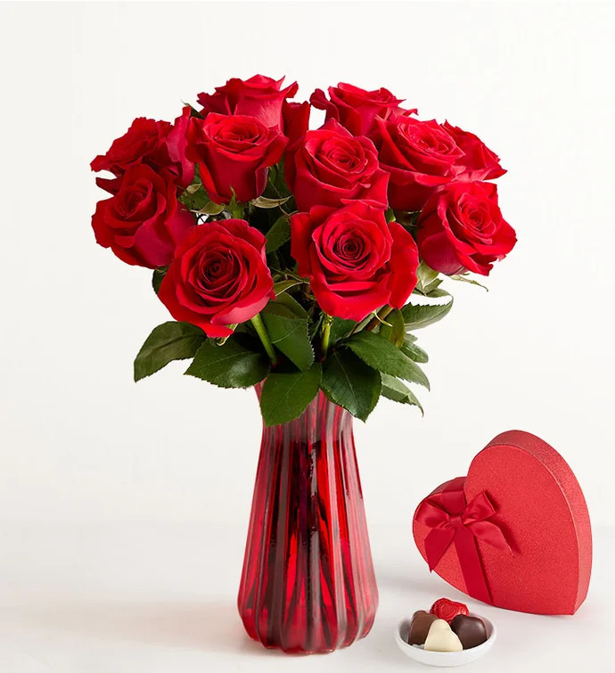 One Dozen Red Roses | 1800flowers.com
