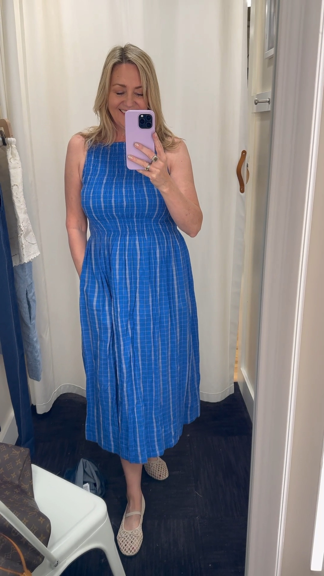 Pretty blue sky sundress!  

#LTKootd #LTKMothersDay #LTKMidsize