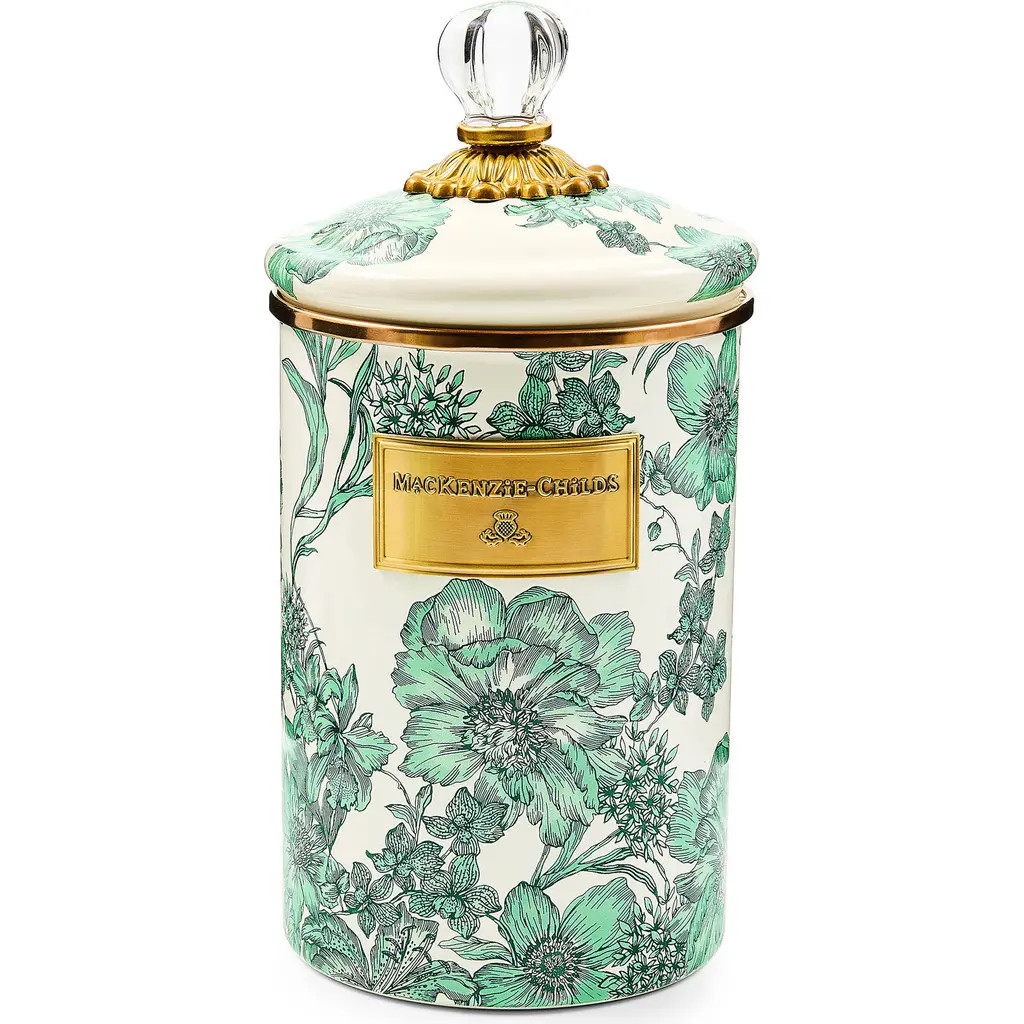 MACKENZIE CHILDS Emerald English Garden Large Canister at Nordstrom | Nordstrom