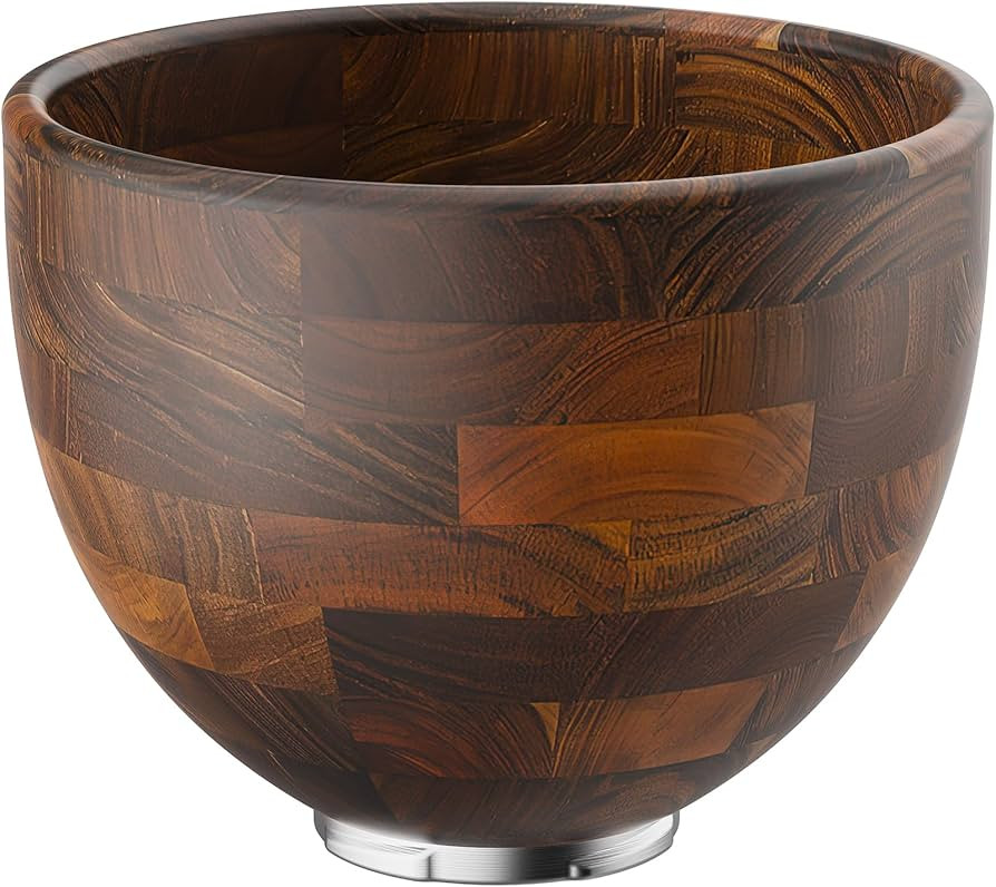 Cofun Premium Wood Mixing Bowl, Compatible with 4.5-5 Qt Tilt-Head Stand Mixers, Natural True Woo... | Amazon (US)