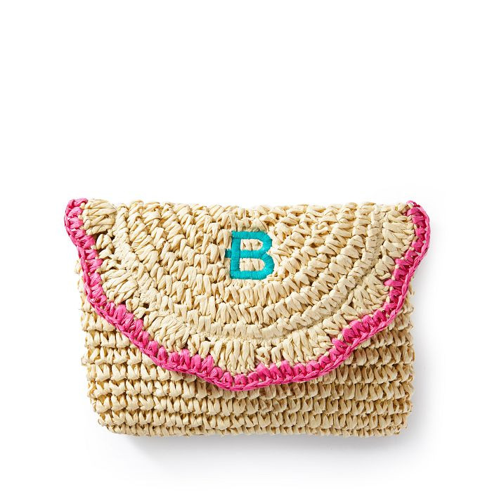 Scalloped Raffia Clutch | Mark and Graham