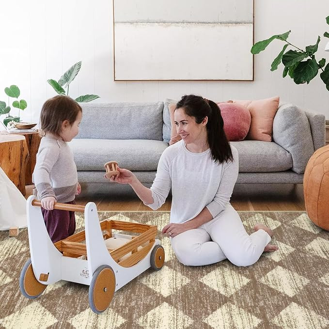 Lahome Machine Washable Rugs 6x9, Soft Beige Rugs for Bedroom Aesthetic Non Slip Living Room Rugs... | Amazon (US)