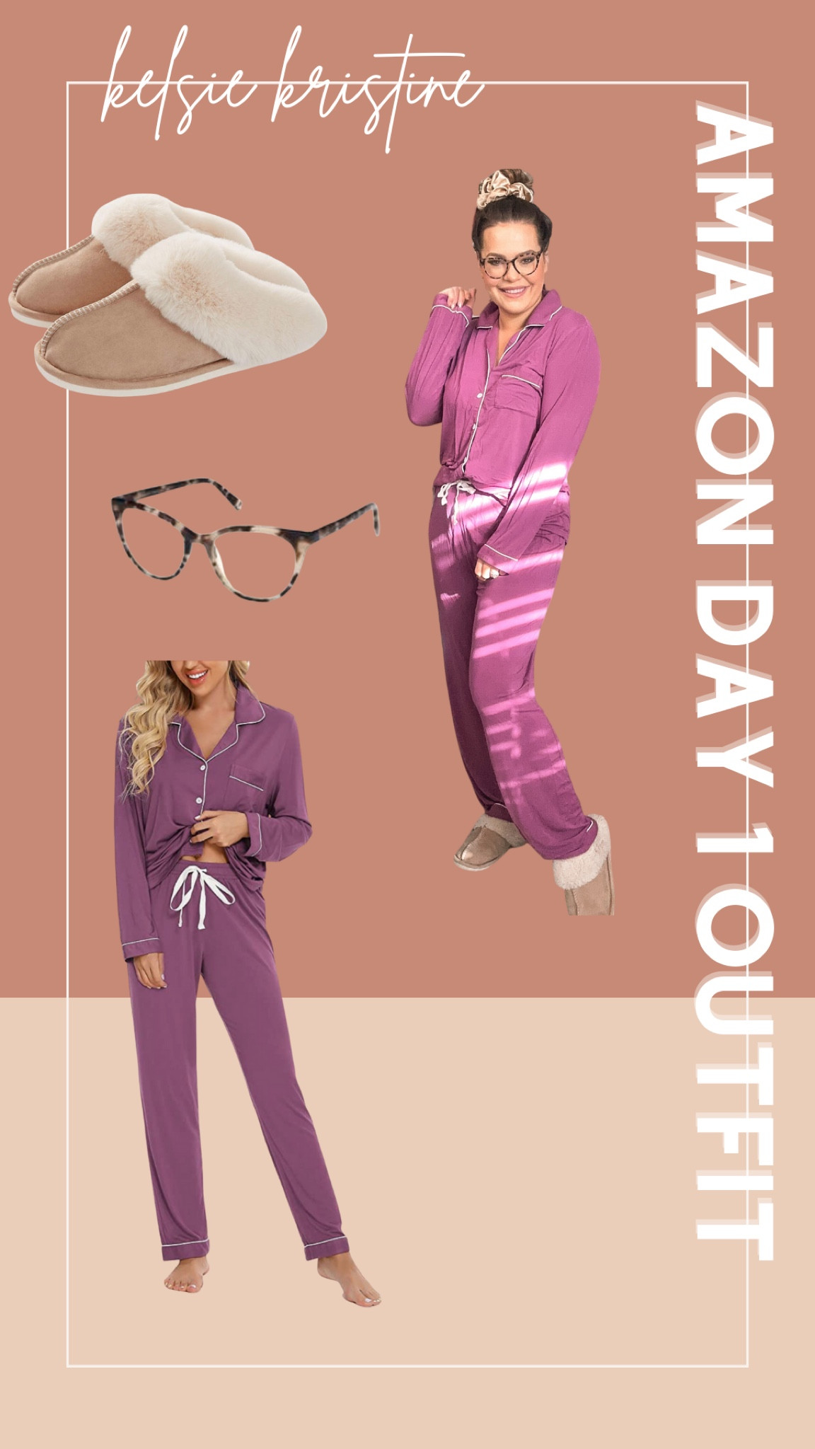 Amazon outfit day 1 cute pajamas and slippers from amazon 

#LTKunder50 #LTKFind