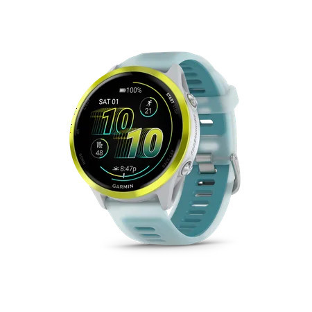 Garmin Forerunner 570, 47mm, Advanced GPS Running and Triathlon Smartwatch, AMOLED Display, Training and Recovery Features, Amp Yellow Aluminum with Translucent Whitestone/Turquoise Band | Walmart (US)