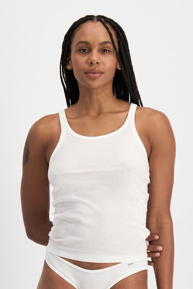 Bonds Women's Organics Cotton Chesty Singlet Top in White Size: 8 | Bonds (AU)