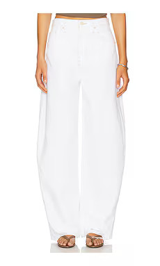 Hudson Jeans Bailey Relaxed Barrel in White from Revolve.com | Revolve Clothing (Global)