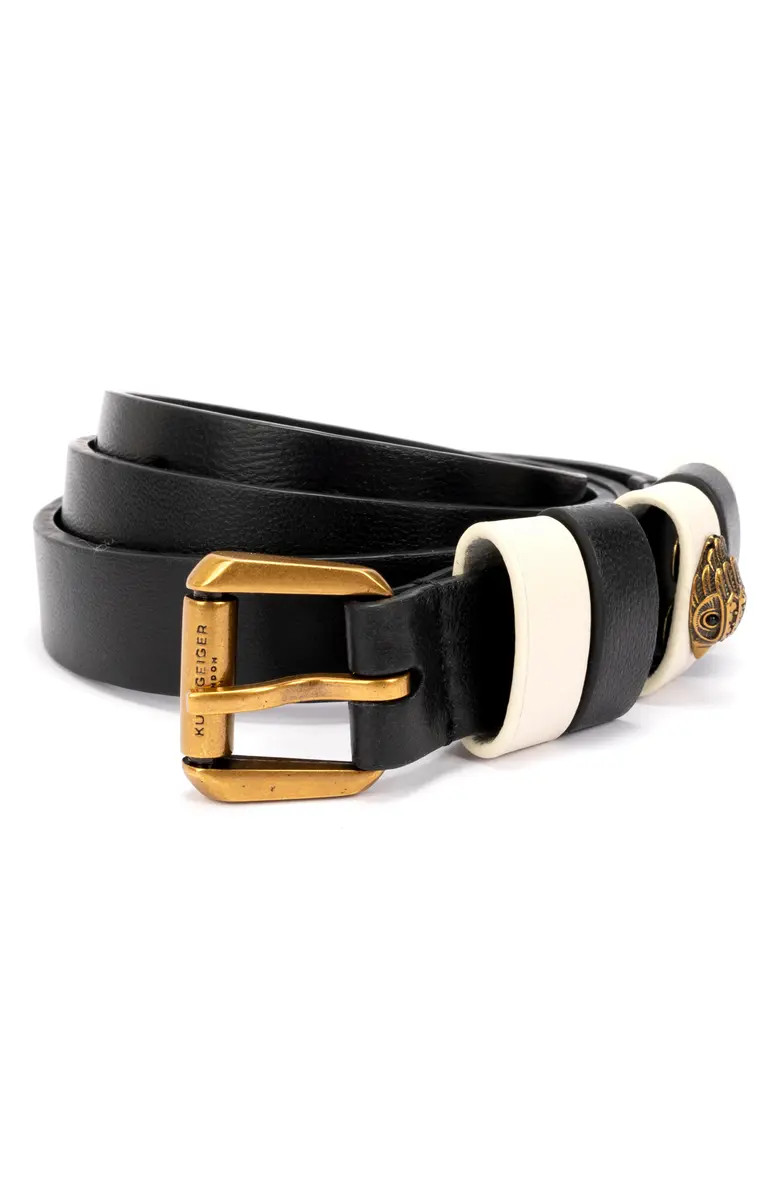 Colorblock Keeper Leather Belt | Nordstrom