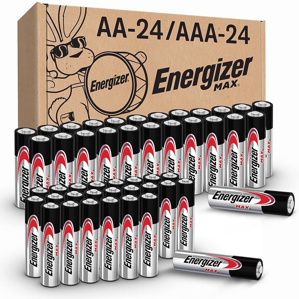 Energizer AA and AAA Batteries, 48 Count, Combo Pack Contains 24 Max Double A and 24 Max Triple A... | Amazon (US)