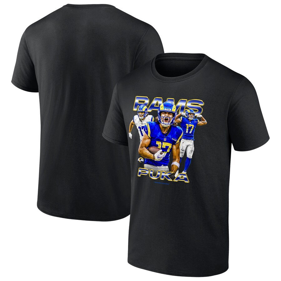 Men's Los Angeles Rams Puka Nacua Fanatics Black Notorious Player Graphic T-Shirt | NFL Shop