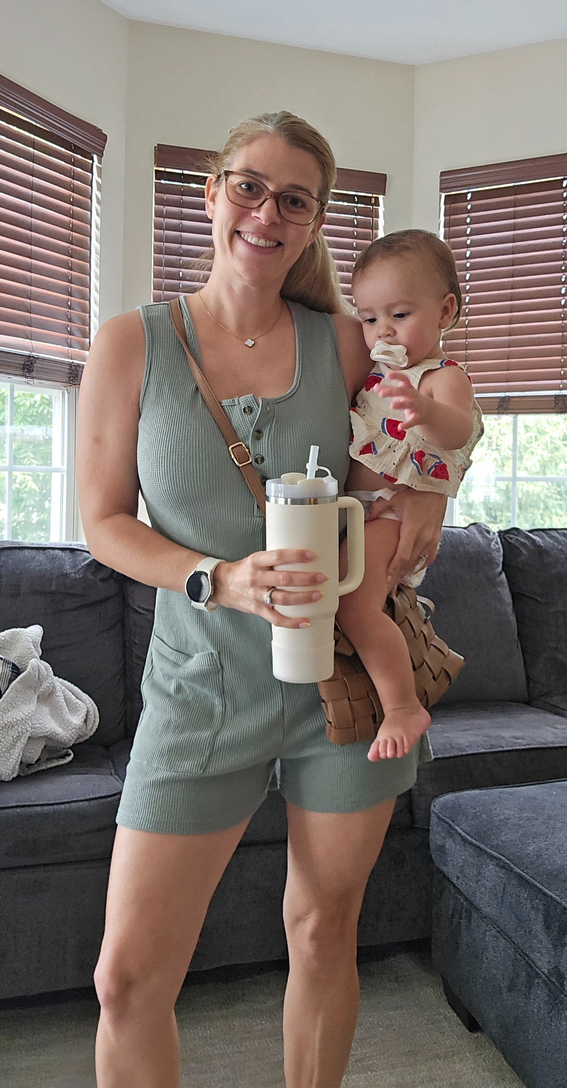 OOTD with my permanent accessory 🤣

#LTKFindsUnder50 #LTKStyleTip