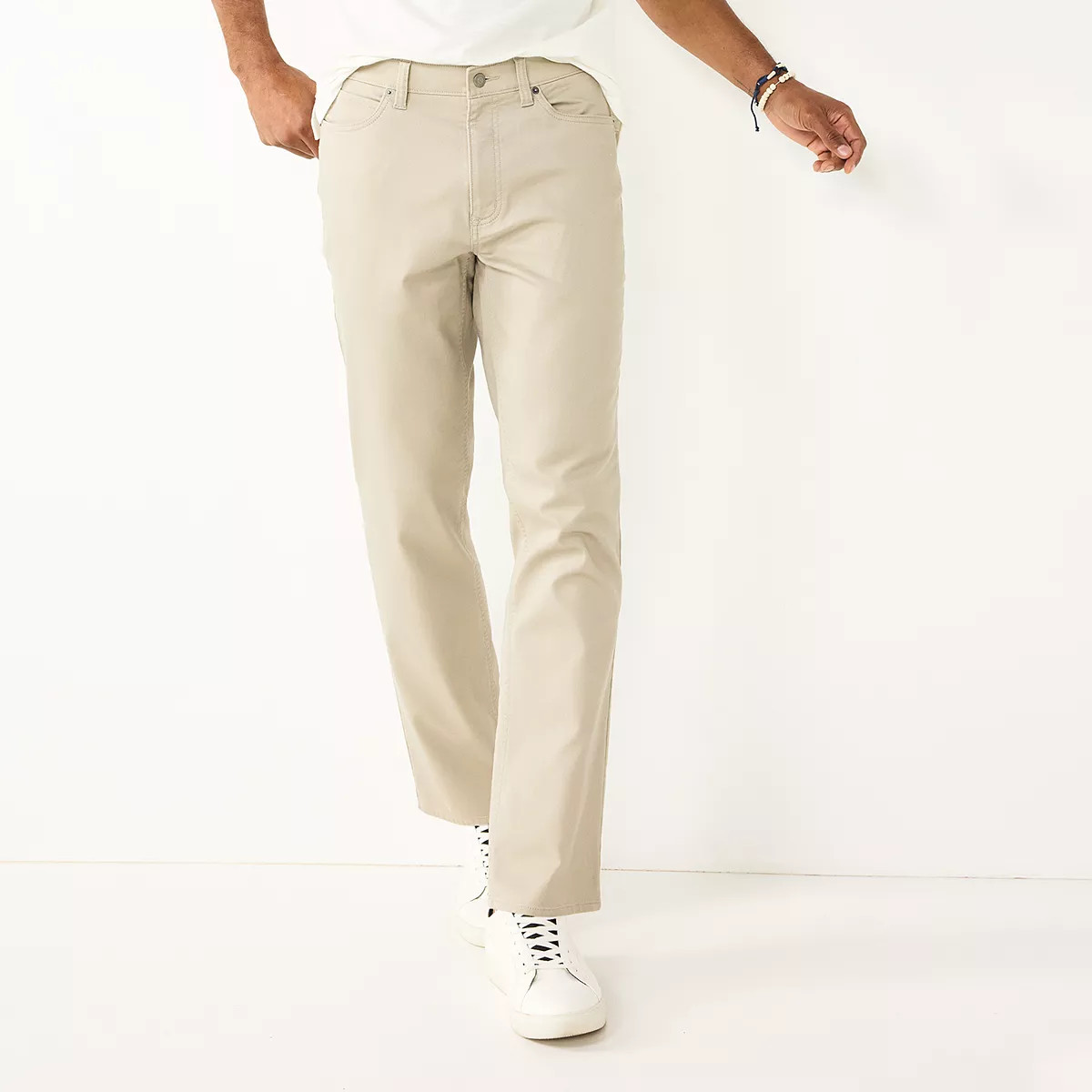 Men's Sonoma Goods For Life® Straight-Fit 5-Pocket Everyday Pant | Kohl's