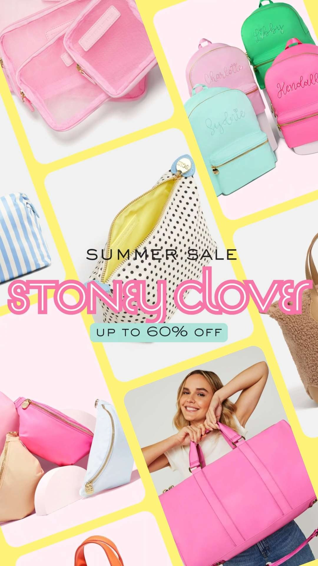 ☀️ Stoney Clover Lane Summer Sale is here! 💖 Save up to 60% off on colorful bags, pouches, travel essentials, and more. These favorites always go fast, so now's the perfect time to grab them before they're gone! ✨🛍️ 

 #LTKSeasonal #LTKSaleAlert #LTKTravel