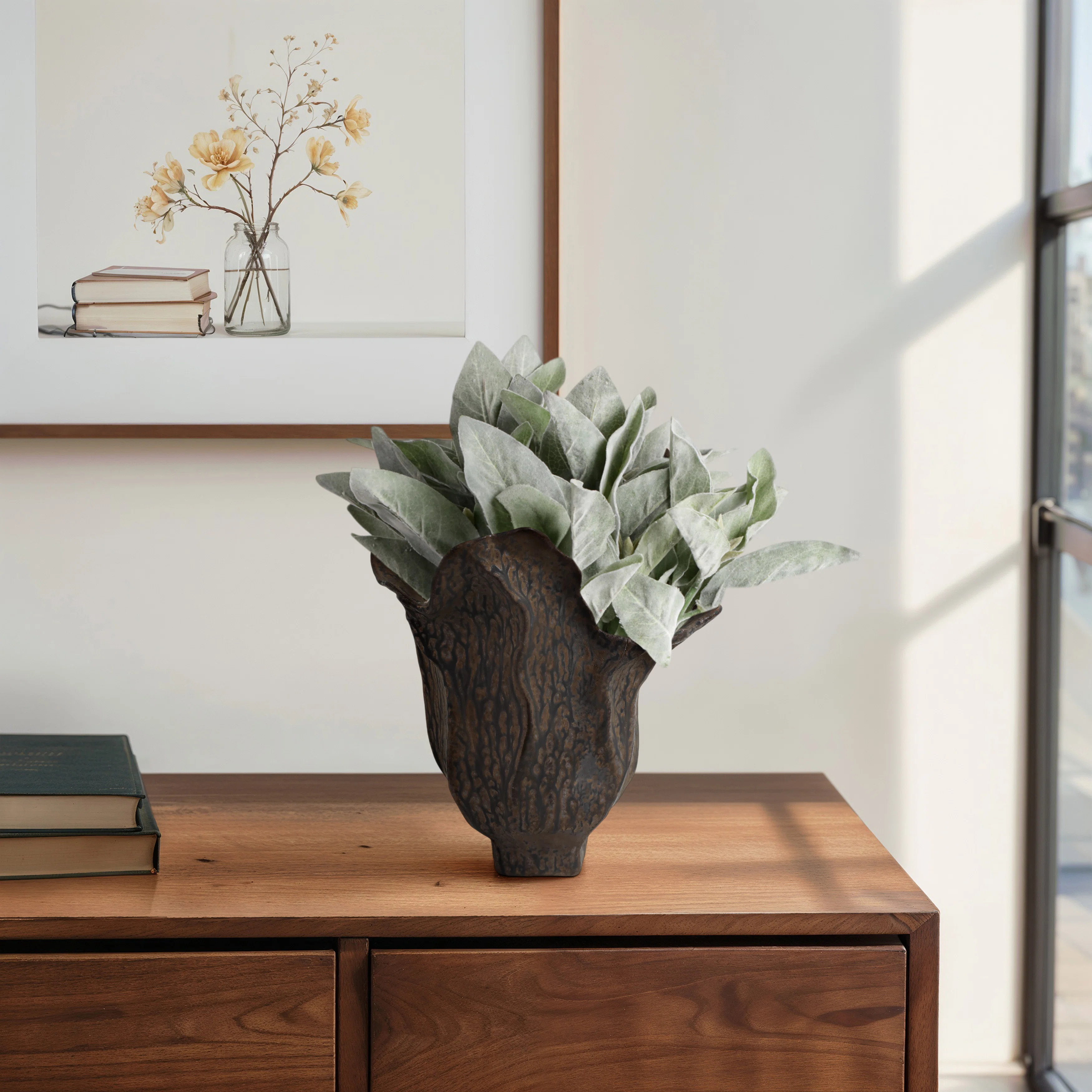 Orren Ellis 13" Rust Quenette Small Porcelain Vase | Wayfair | Wayfair North America