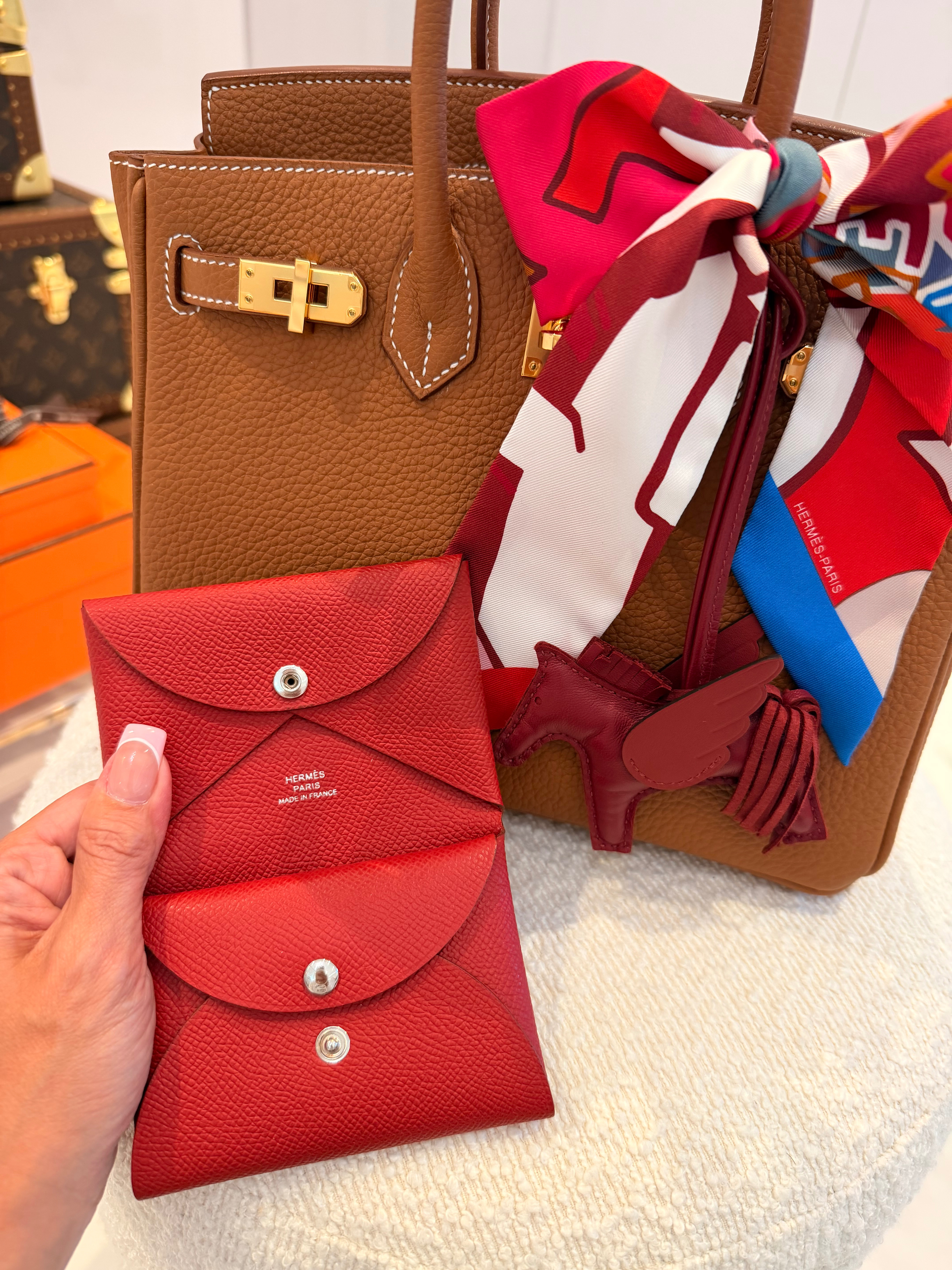 My hermes favorites, this Calvi Duo Compact wallet is very slim, it packs a punch and also fits in all my bags, totally recommend it. The rodeo charms are very elusive and super hard to find but fashionphile has many colors to choose from 
#fashionphilepartner #fashionphilefinds 

 #LTKSaleAlert