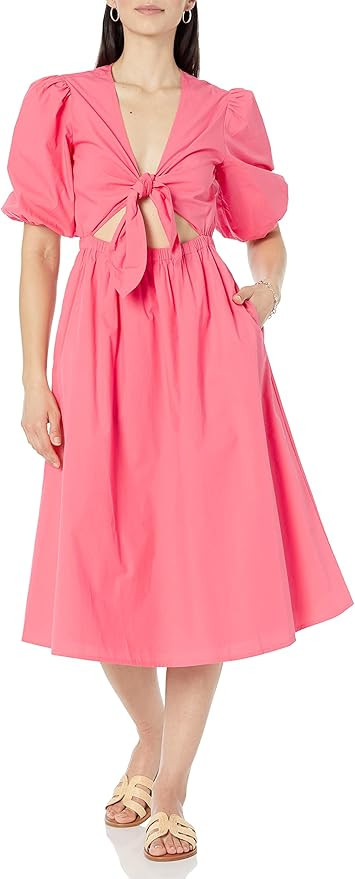 The Drop Women's Prisha Cut-Out Poplin Midi Dress | Amazon (US)