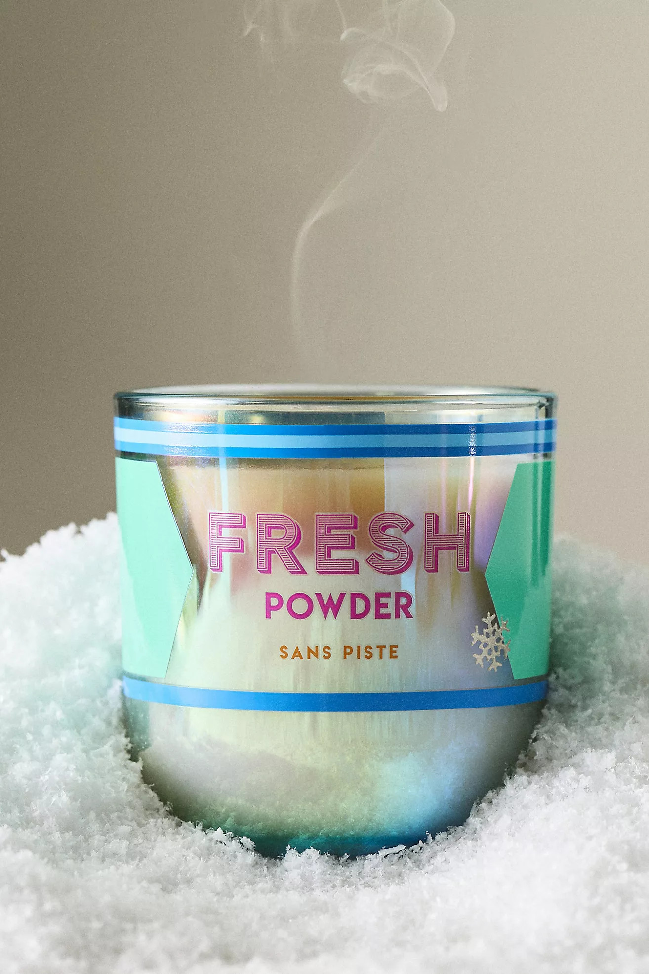 Fresh Powder Woody Fresh Balsam & Cedarwood Boxed Glass Candle | Anthropologie (US)