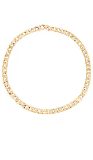 Small Michel Curb Chain Necklace in Gold | Revolve Clothing (Global)