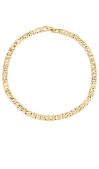 Small Michel Curb Chain Necklace in Gold | Revolve Clothing (Global)