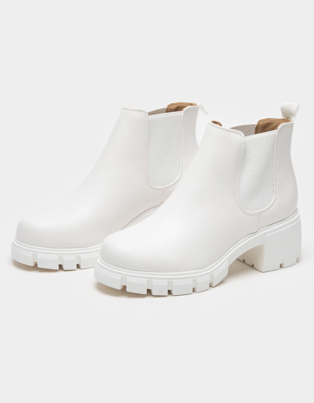 SODA Chunky Chelsea Womens Boots - WHITE | Tillys | Tillys