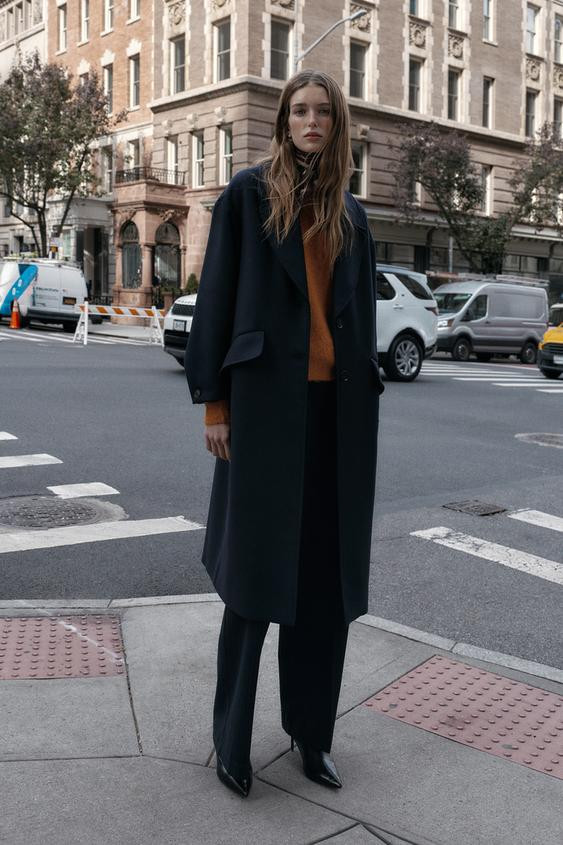 OVERSIZED WOOL COAT | Zara UK