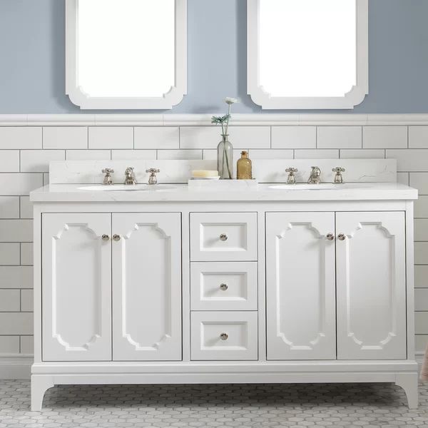 Ahanu 60" Double Bathroom Vanity Set | Wayfair Professional