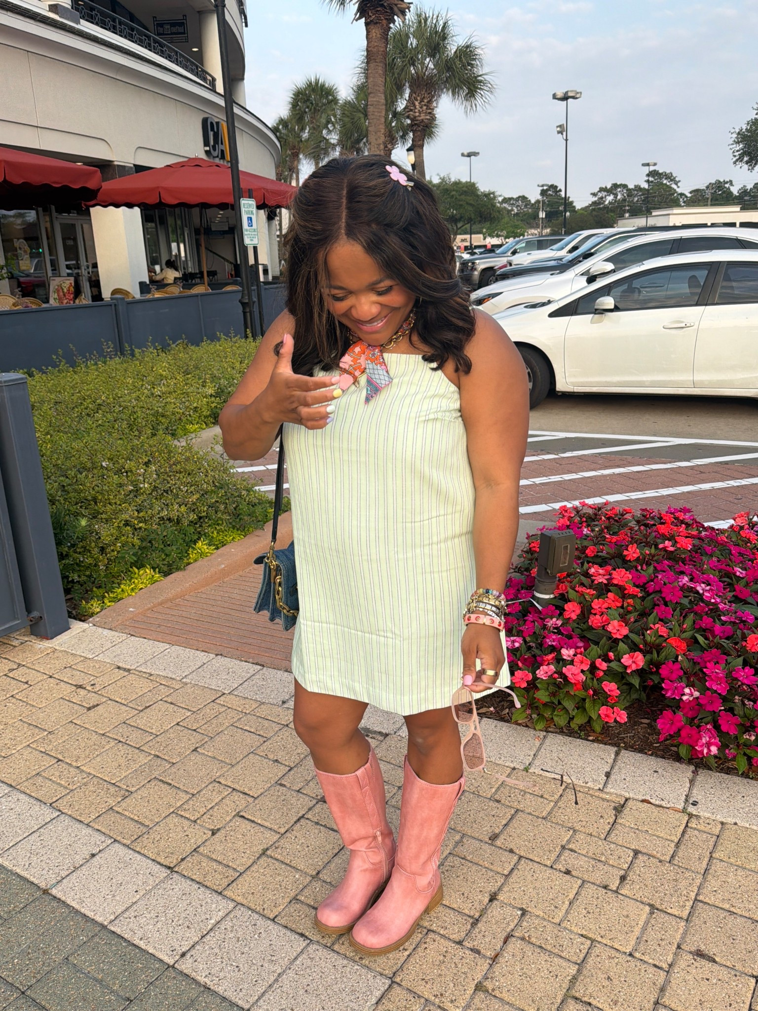 spring outfit idea!! Wore this last night to dinner with my mom and it’s currently on sale for 50% off!! I’m wearing a medium petite here!  ￼

#LTKootd #LTKmomlife