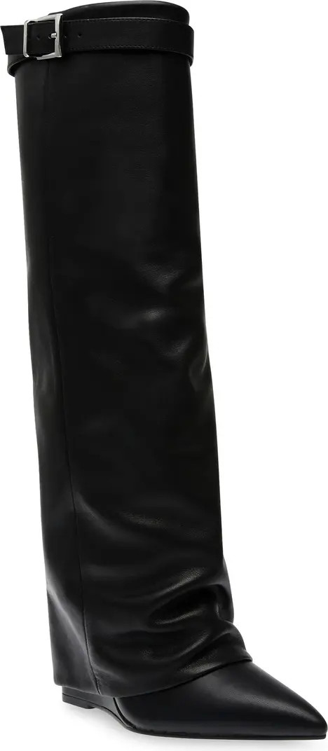 Corenne Foldover Shaft Pointed Toe Knee High Boot (Women) | Nordstrom